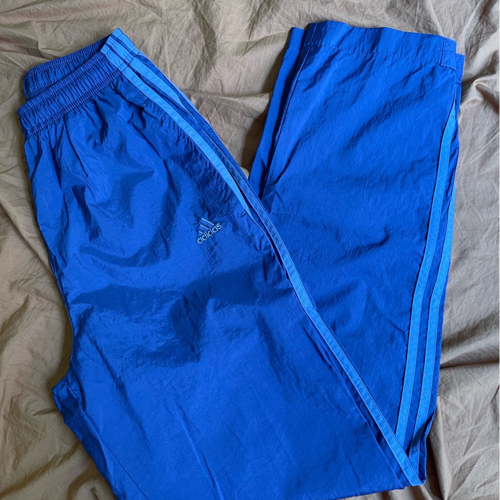 adidas purple Track Pants with Stripes